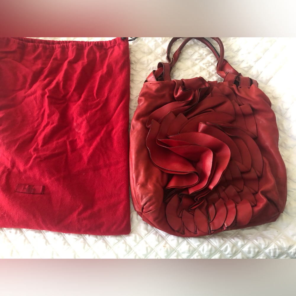 Valentino red flower bag